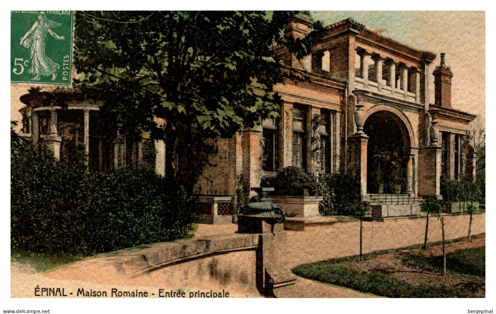 Epinal -  Maison Romaine - Entrée Principale (colorisée) - Epinal