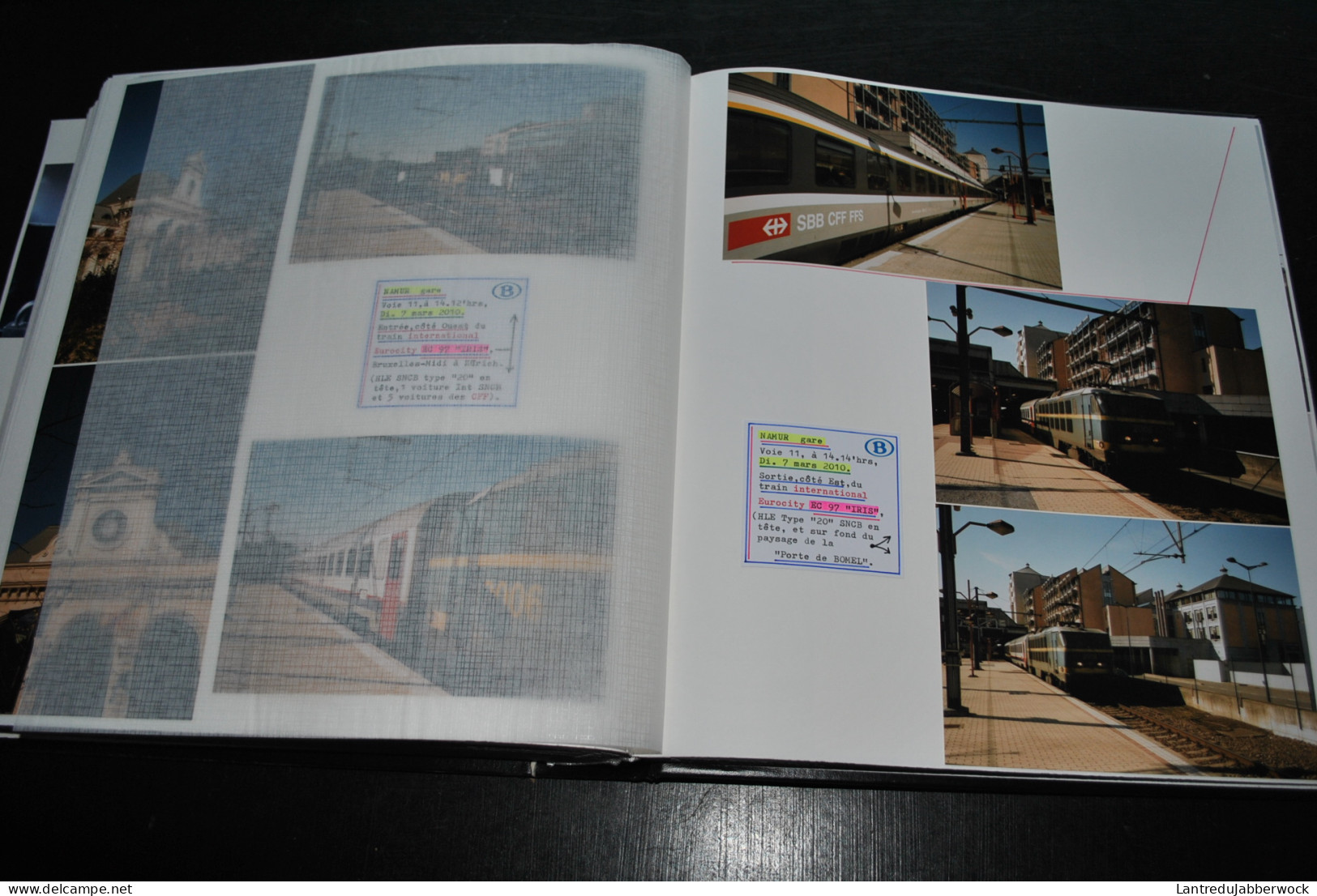 Album photo 168 PFT Ciney Purnode Chemin de fer du Bocq Ligne 128 HLE 27 Namur Gare Jambes Enhaive Flawinne EC 97 IRIS