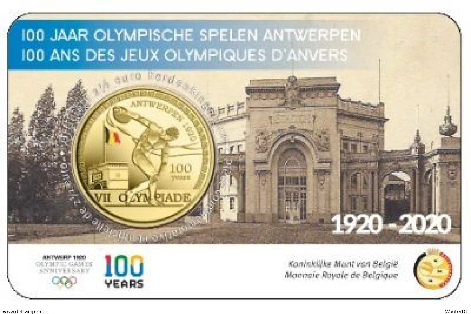 2,5 Euro België 2020 Olympische Spelen Antwerpen - Gekleurd - Bélgica