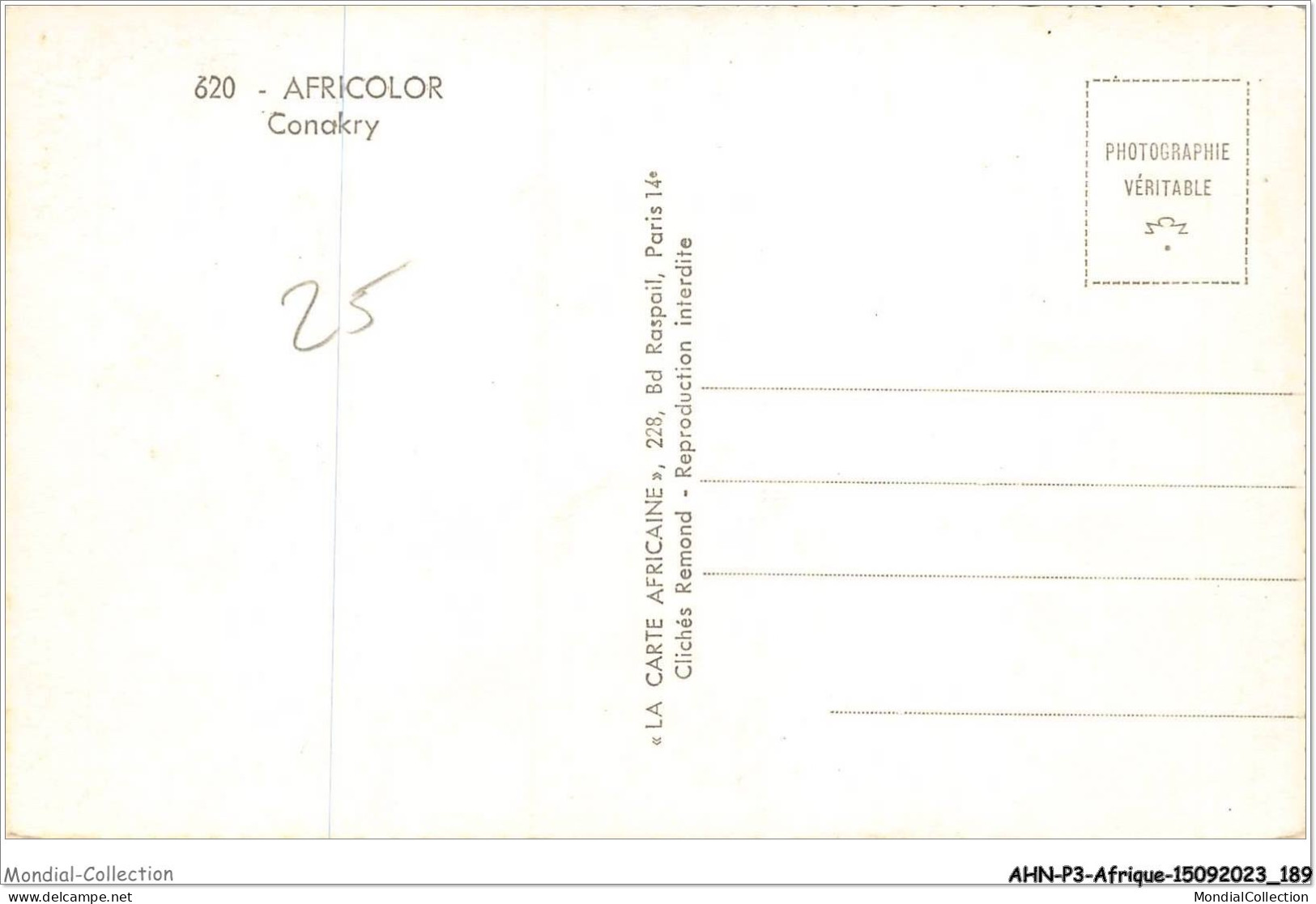 AHNP3-0364 - AFRIQUE - GUINEE - CONAKRY  - Guinea