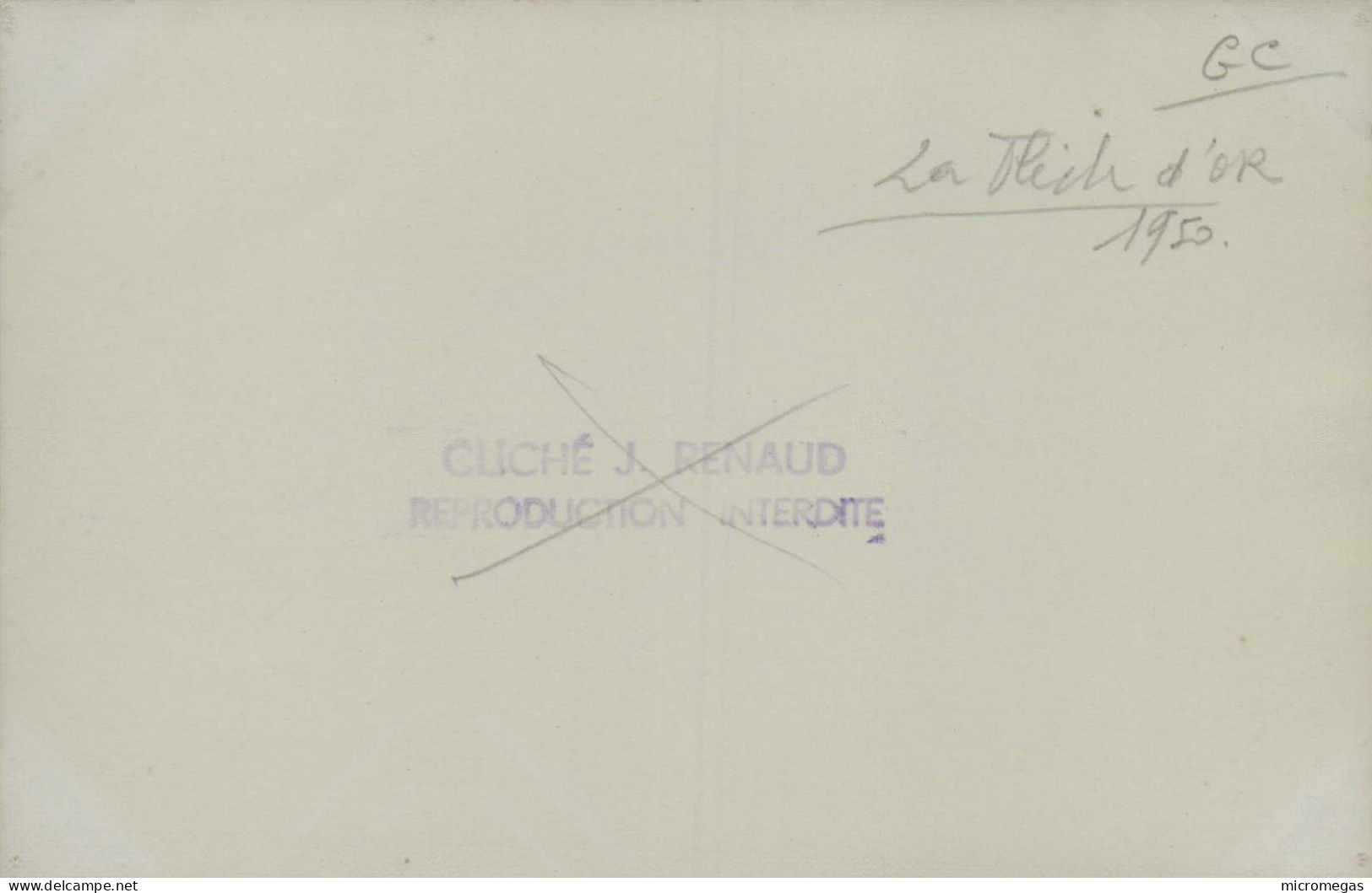 La Flèche D'Or - Cliché J. Renaud, 1950 - Trenes