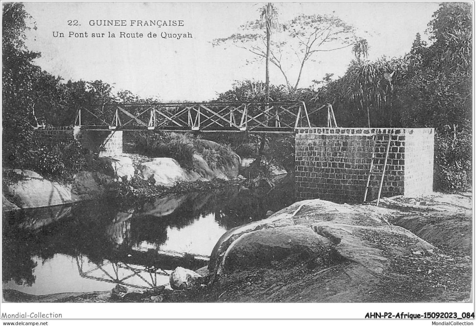 AHNP2-0170 - AFRIQUE - CONAKRY - Un Pont Sur La Route De Quoyah  - Guinée Française