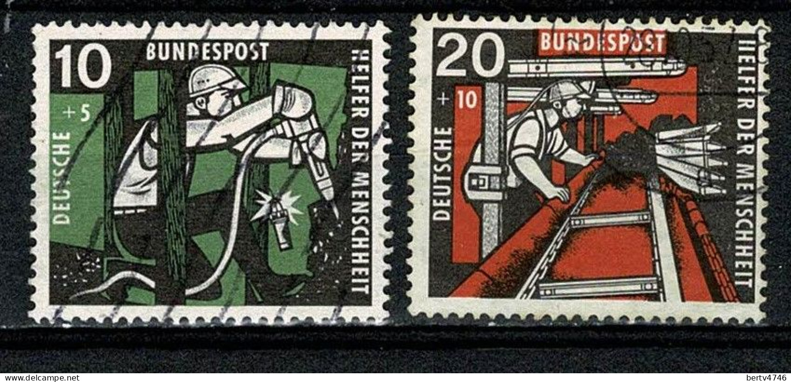 BRD 1957 Mi 271-272 (o), Yv  143-144 (o) - Used Stamps