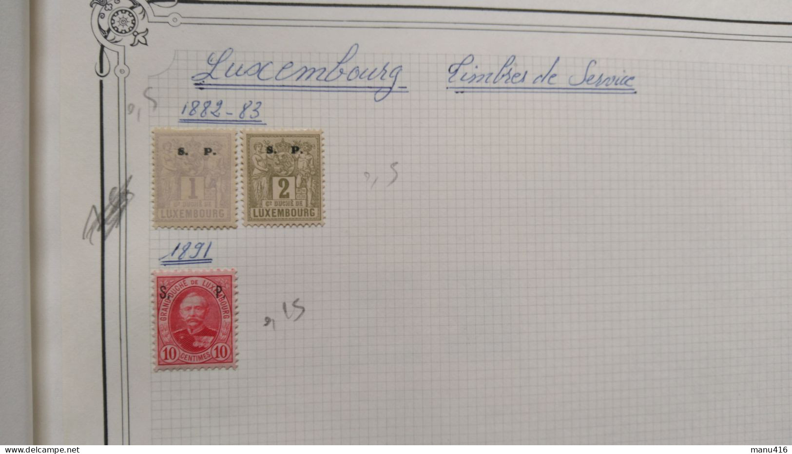 Joli Lot De 37 Timbres Du Luxembourg Très Anciens (de 1865 à1958) Cote + 120 Euros, Port Offert. - 1859-1880 Armoiries