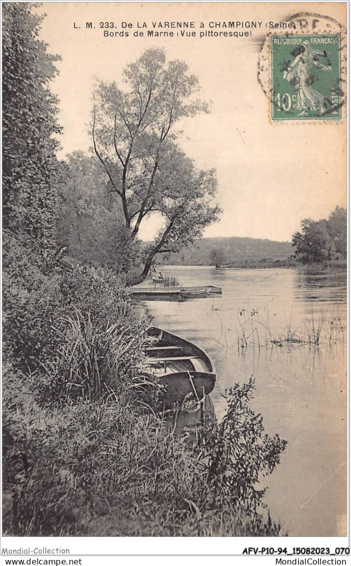 AFVP10-94-0906 - De LA VARENNE à CHAMPAGNY - Bords De Marne - Vue Pittoresque  - Chennevieres Sur Marne