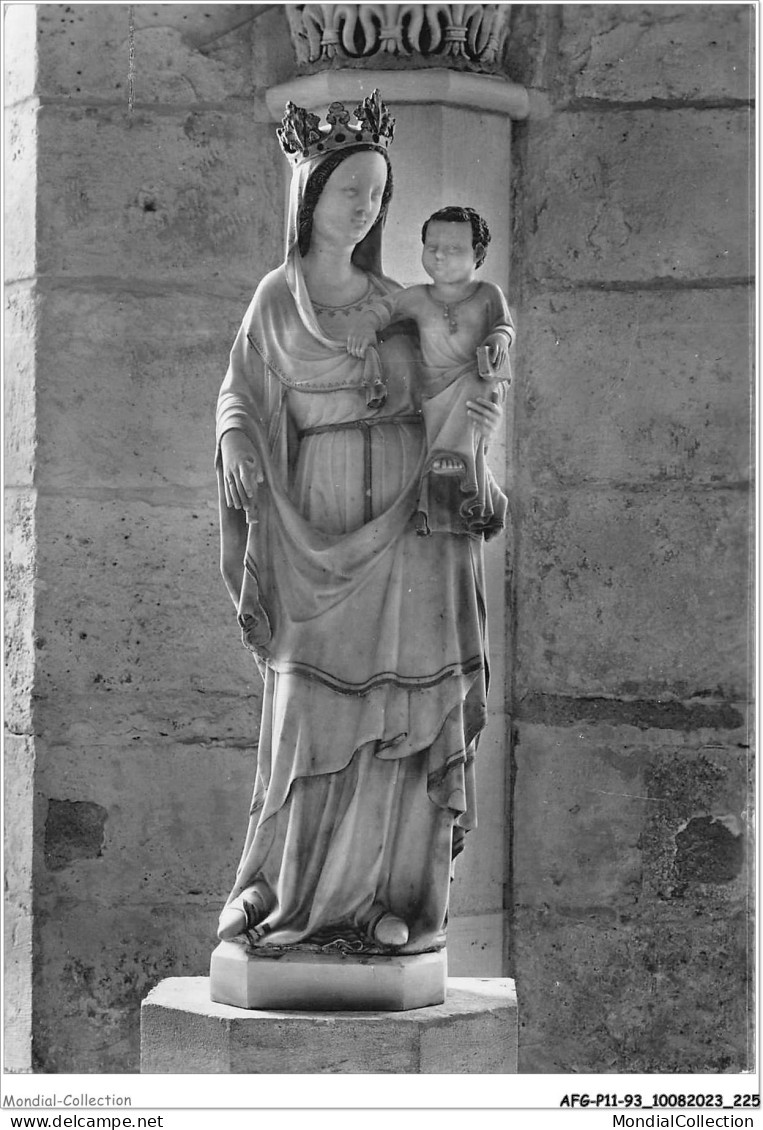 AFGP11-93-0962 - SAINT-DENIS - Eglise Abbatiale - Statue De La Vierge - Marbre  - Saint Denis