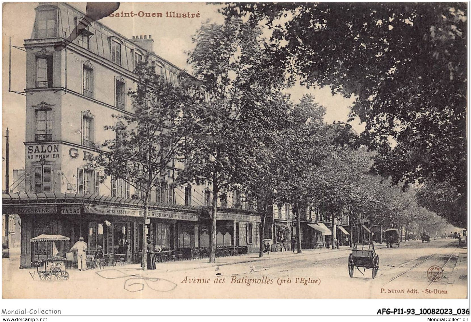 AFGP11-93-0867 - SAINT-OUEN - Avenue Des Batignolles - Près L'eglise  - Saint Ouen