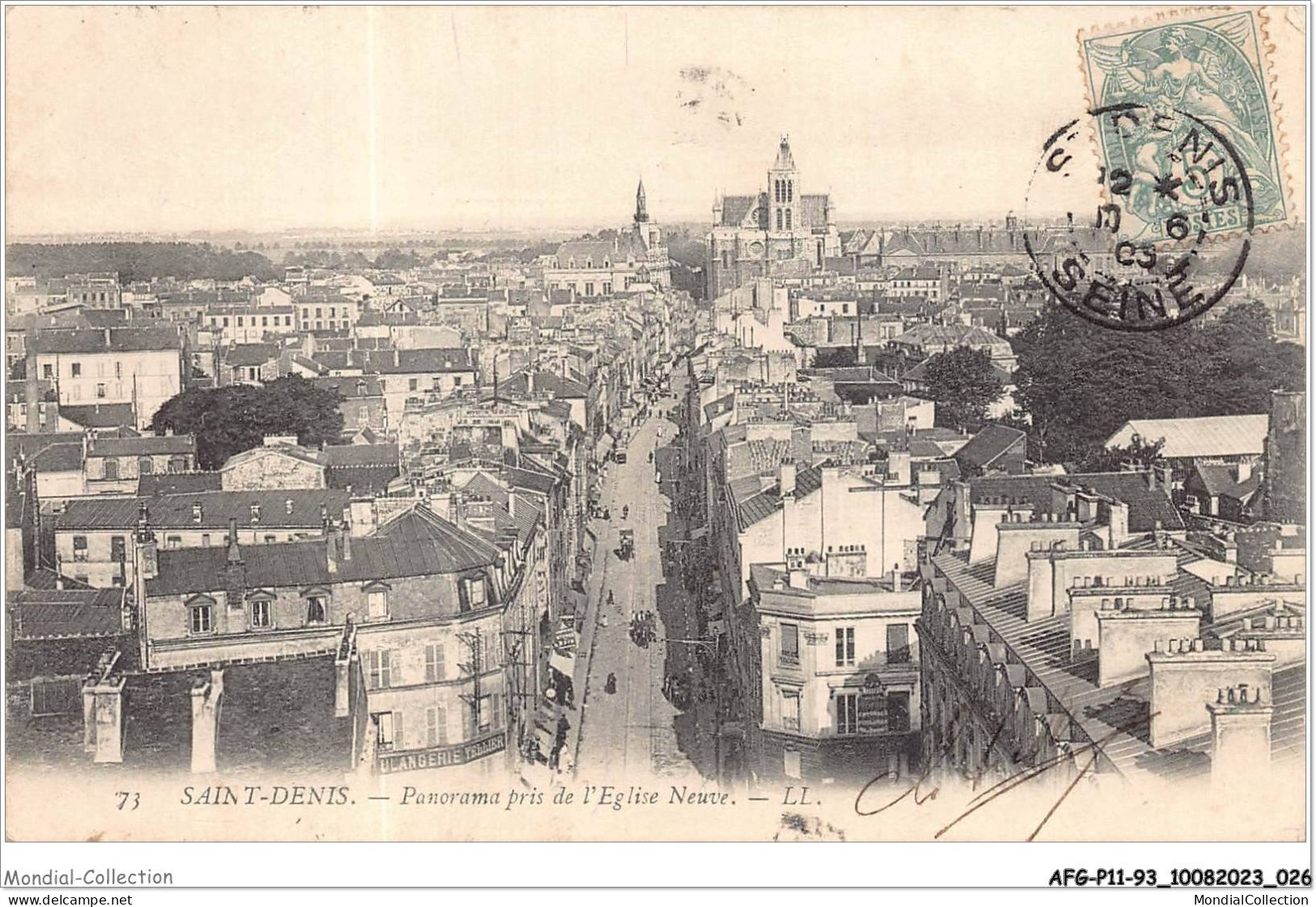 AFGP11-93-0862 - SAINT-DENIS - Panorama Pris De L'eglise Neuve  - Saint Denis