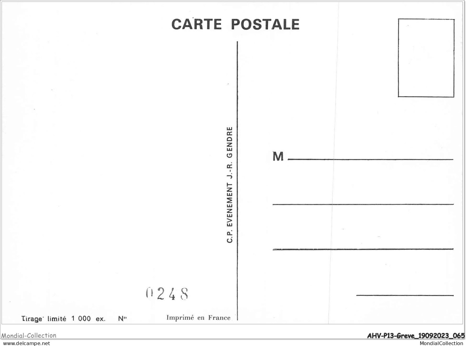 AHVP13-1146 - GREVE - Pont-croix - Février 1980 - Ni à Plogoff - Ni Ailleurs - Non à L'énergie Nucléaire  - Grèves