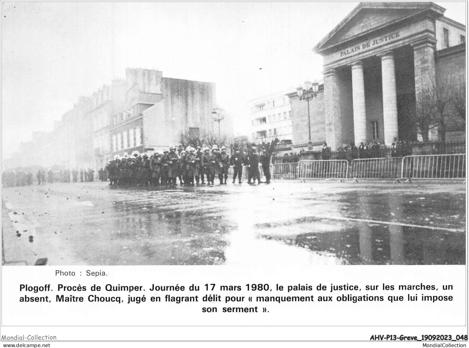 AHVP13-1138 - GREVE - Plogoff - Procès De Quimper - Journée Du 17 Mars 1980  - Grèves