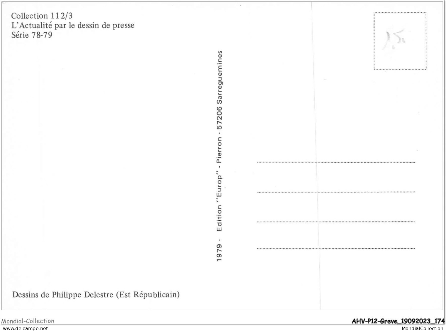 AHVP12-1103 - GREVE - Janvier 1979 - Projet De Reformes Scolaires  - Staking