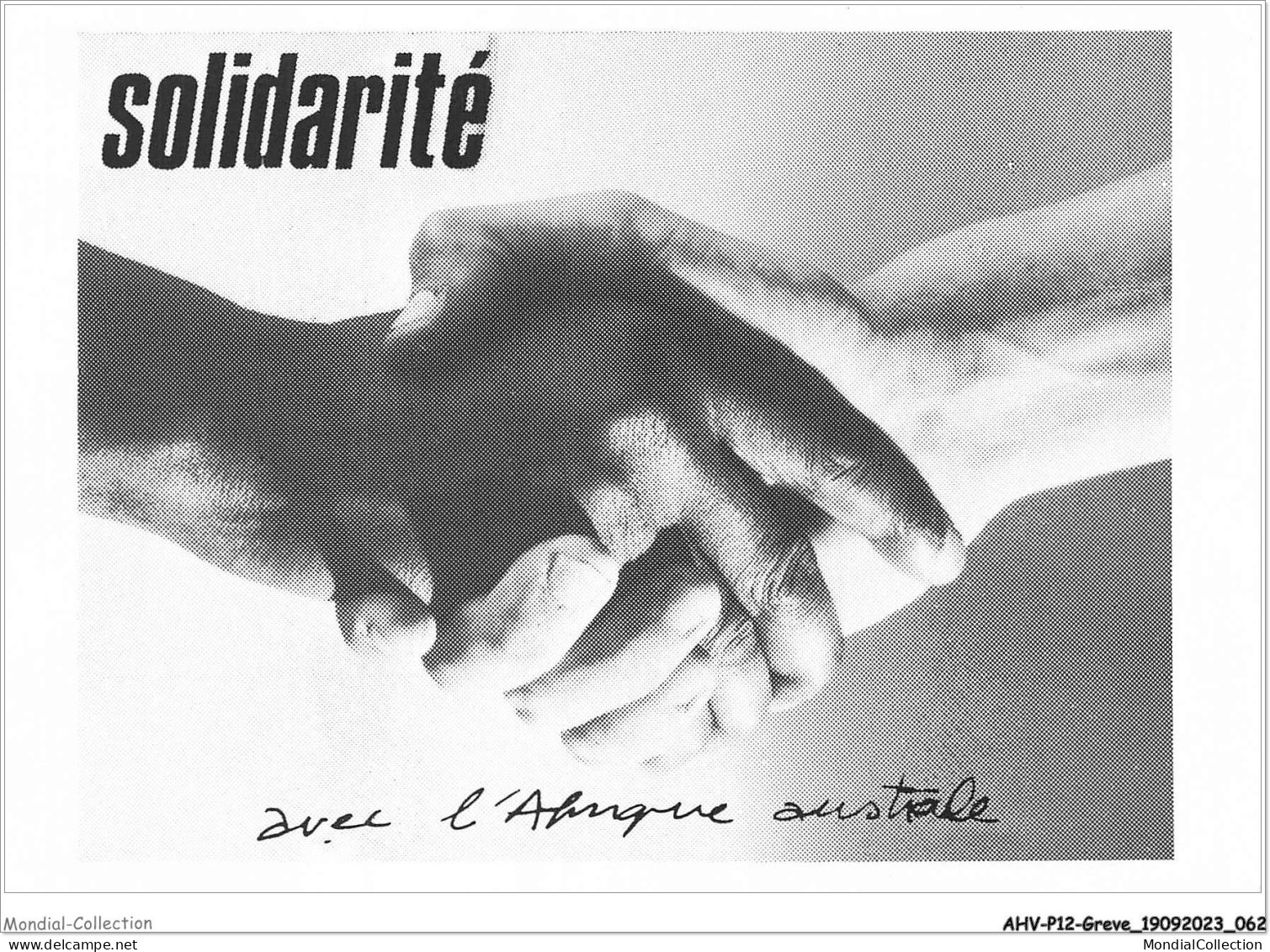 AHVP12-1049 - GREVE - Solidarité Avec L'afrique Australe  - Huelga