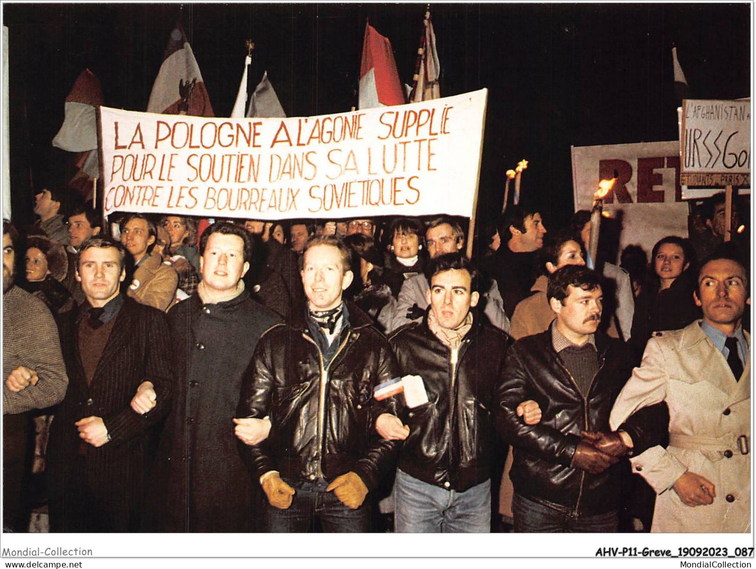 AHVP11-0983 - GREVE - Manifestation Pour La Pologne - Le 16 Décembre 1981  - Grèves