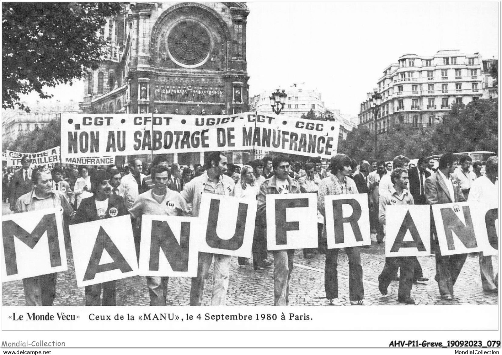 AHVP11-0979 - GREVE - Ceux De La "manu" Le 4 Septembre 1980 à Paris  - Staking