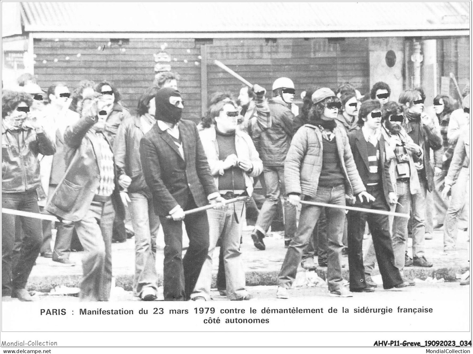 AHVP11-0957 - GREVE - Paris - Manifestation Du 23 Mars 1979 Contre Le Demantèlement De La Sidérurgie  - Sciopero