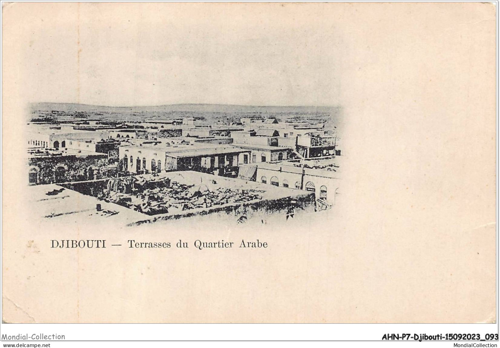 AHNP7-0793 - AFRIQUE - DJIBOUTI - Terrasses Du Quartier Arabe - Gibuti