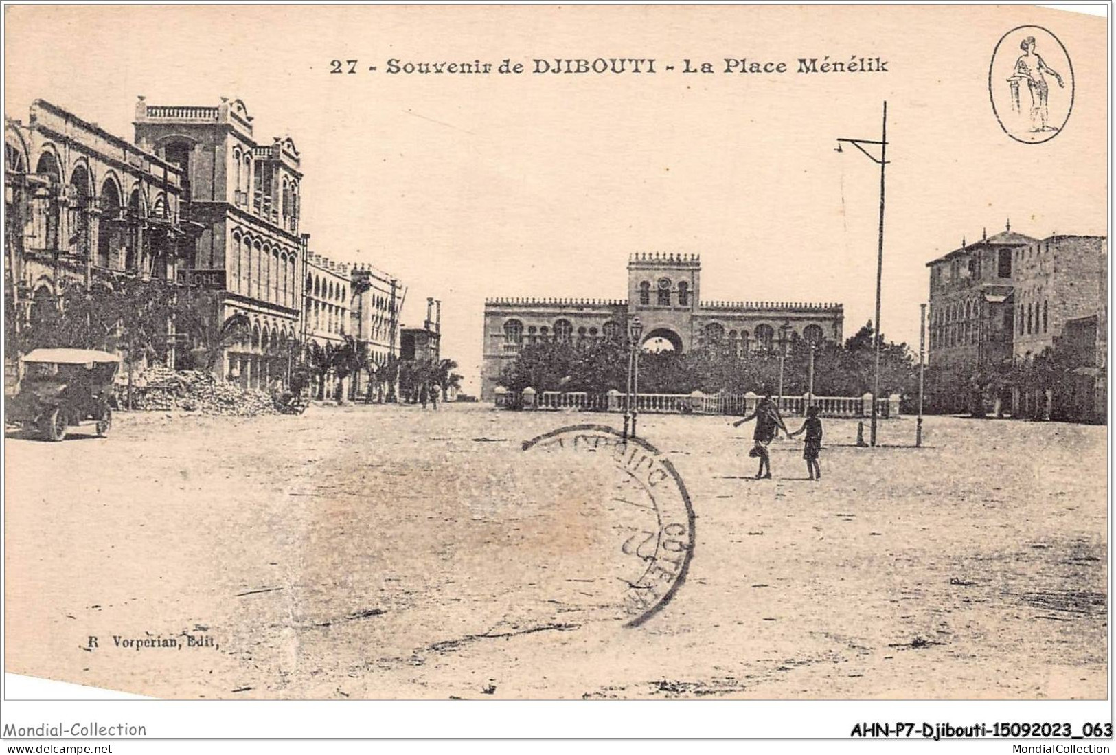 AHNP7-0778 - AFRIQUE - DJIBOUTI - Souvenir De Djibouti - La Place Ménélik - Gibuti