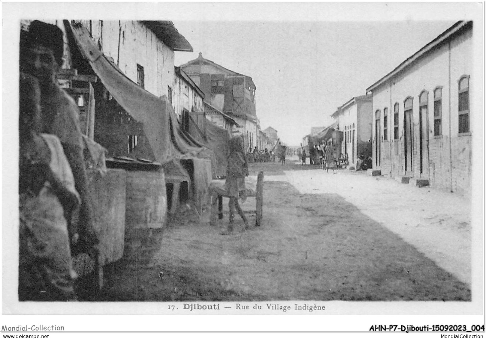 AHNP7-0749 - AFRIQUE - DJIBOUTI - Rue Du Village Indigène  - Gibuti