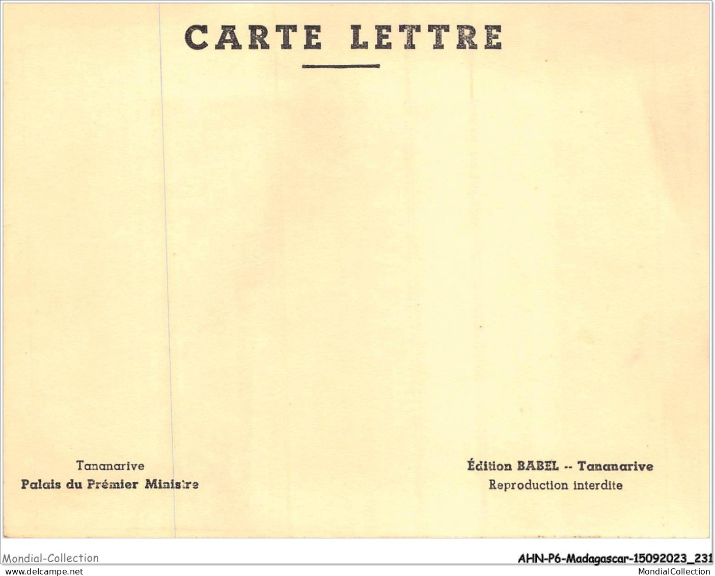 AHNP6-0741 - AFRIQUE - MADAGASCAR - TANANARIVE - Palais Du Premier Ministre   - Madagascar