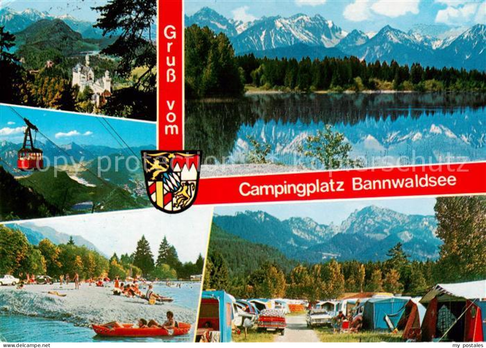 73791325 Schwangau Campingplatz Bannwaldsee Strand Panorama Seilbahn Schwangau - Otros & Sin Clasificación