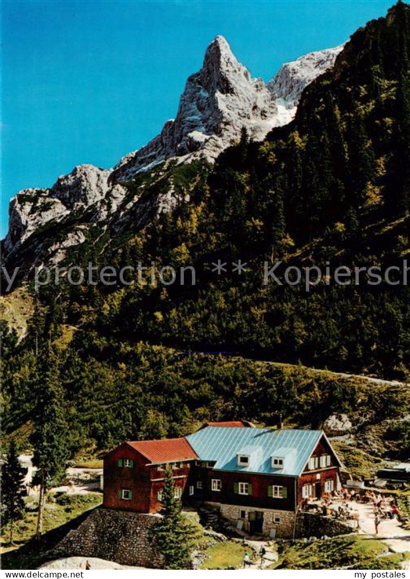 73791323 Hoellentalhuette 1381m Garmisch-Partenkirchen Mit Hoellentorkopf  - Garmisch-Partenkirchen