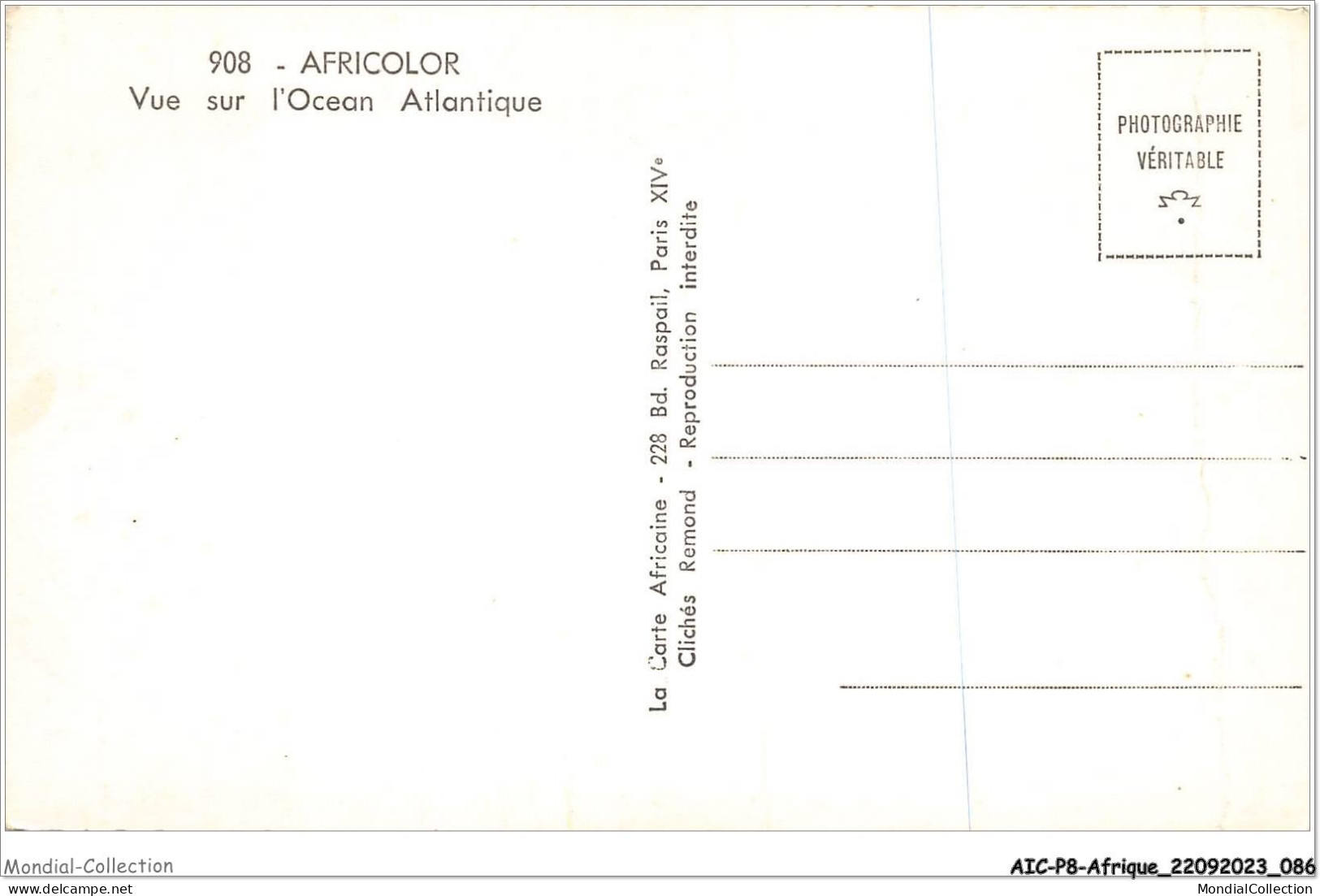 AICP8-AFRIQUE-0897 - AFRICOLOR - Vue Sur L'océan Atlantique - Non Classificati