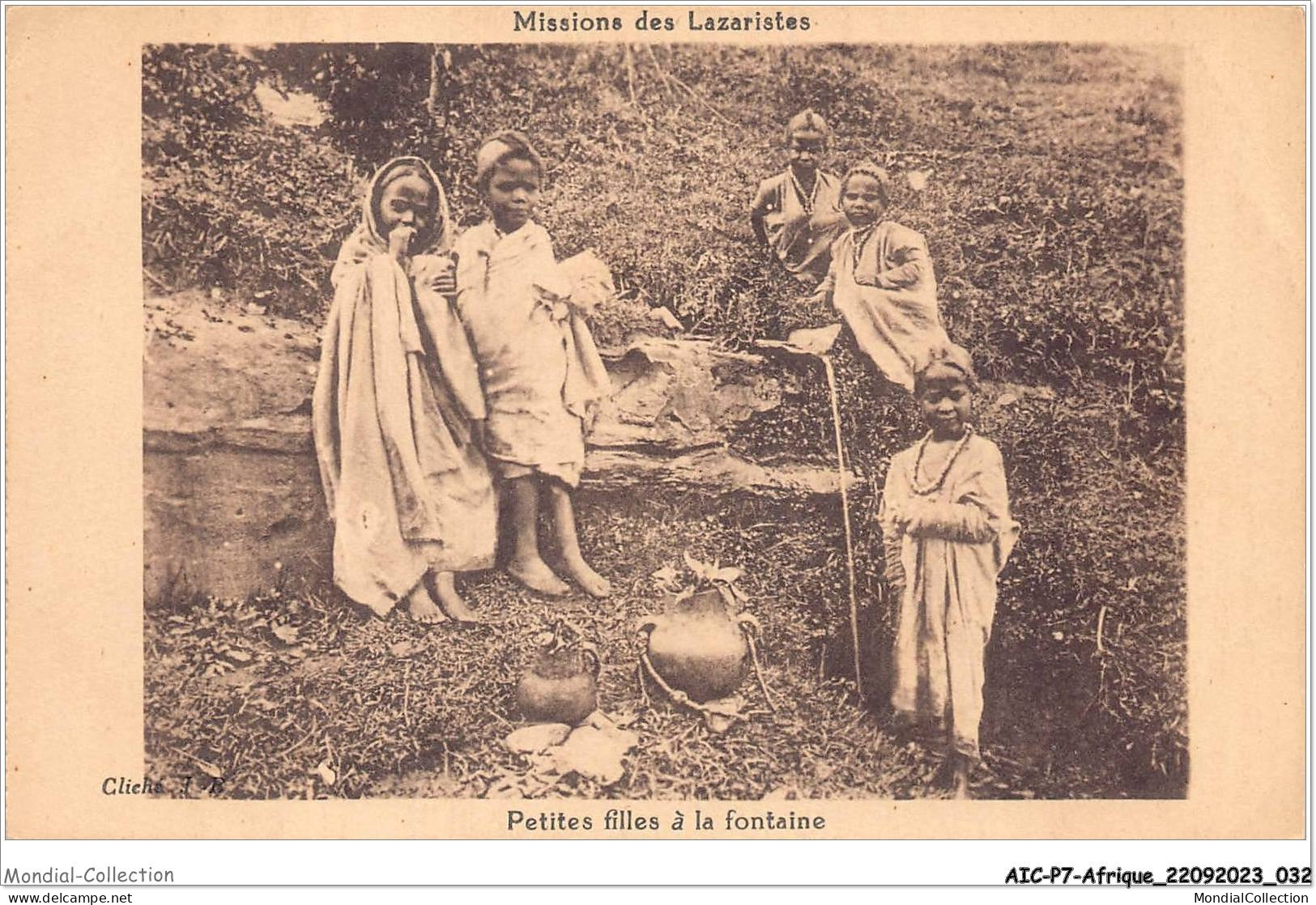 AICP7-AFRIQUE-0754 - MISSIONS DES LAZARISTES - Petites Filles à La Fontaine - Ohne Zuordnung