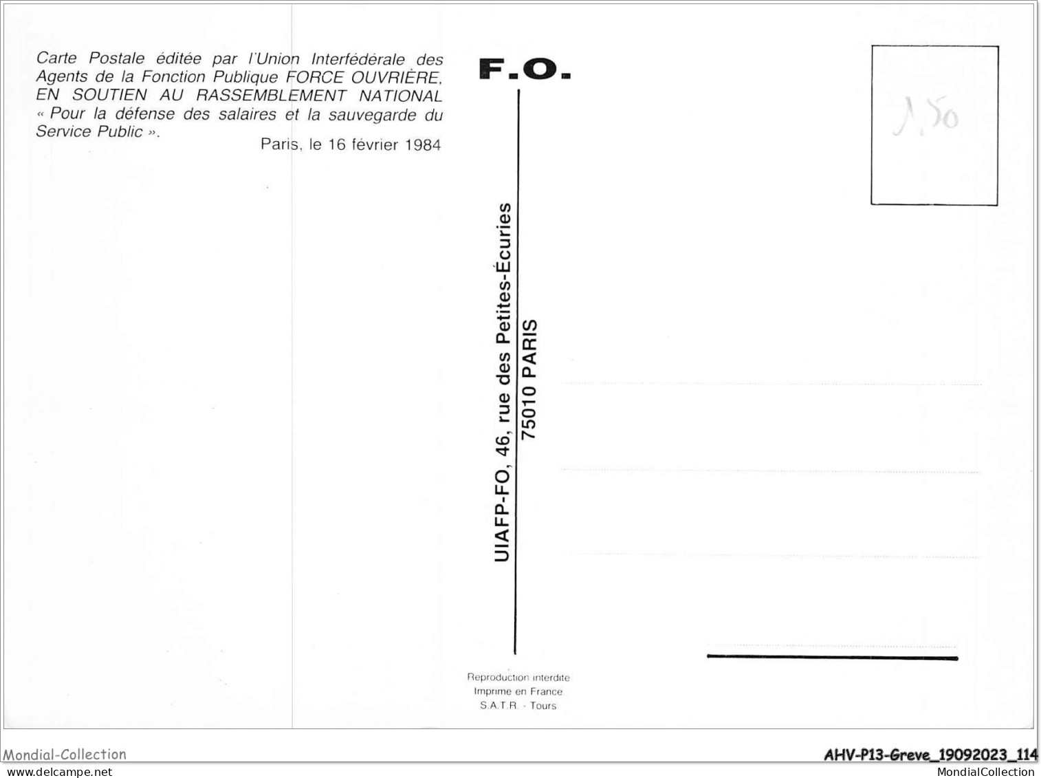 AHVP13-1170 - GREVE - J'ai Bon Espoir Pour 1984 - Grèves