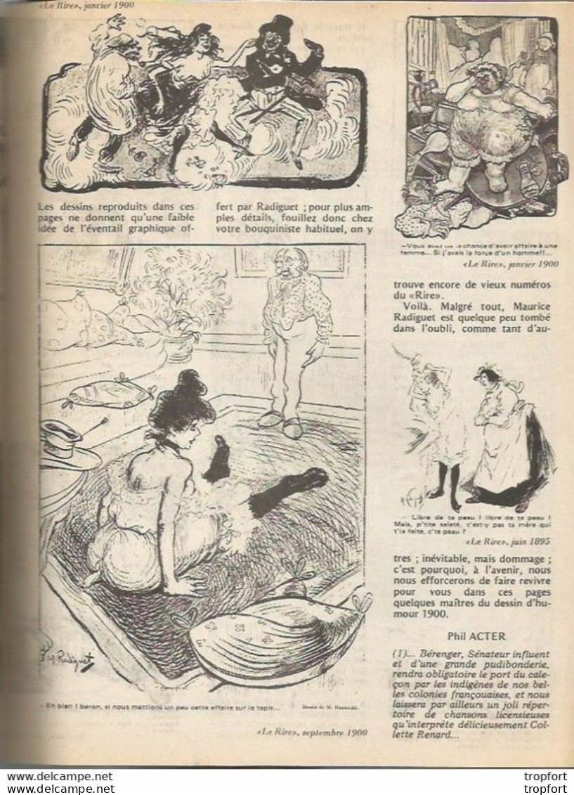 Old Newspaper BD Drawing Humor Sex Designer Revue LE RIRE 1978 Humour SEXE SALE VOYEUR Patinage RADIGUET - Desde 1950