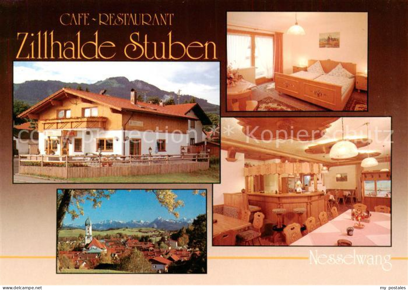 73791307 Nesselwang Cafe Restaurant Zillhalde Stuben Gaststube Zimmer Panorama N - Otros & Sin Clasificación
