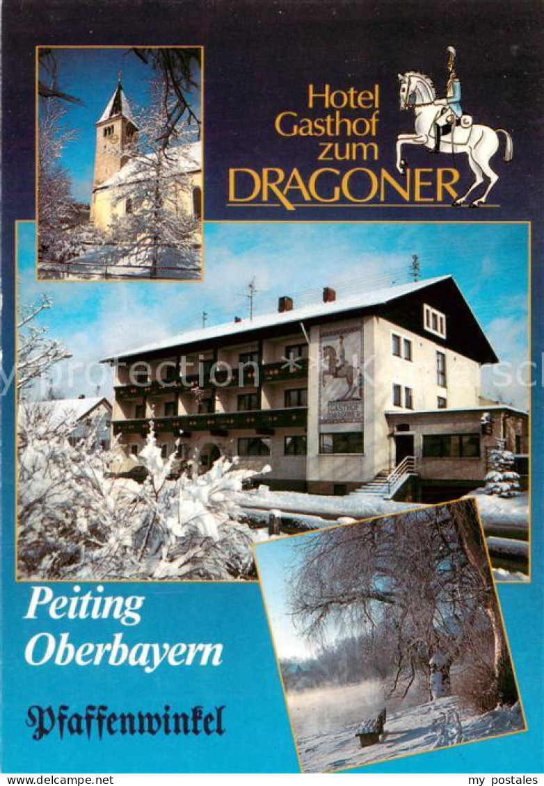 73791288 Peiting Pfaffenwinkel Hotel Gasthof Zum Dragoner Kirche Peiting - Otros & Sin Clasificación