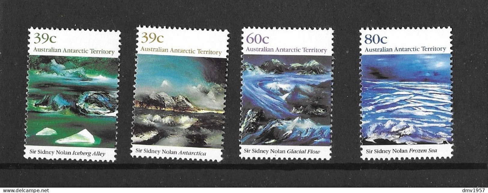 Australian Antarctic Territory 1989 MNH Antarctic Landscape Paintings Sg 84/7 - Unused Stamps