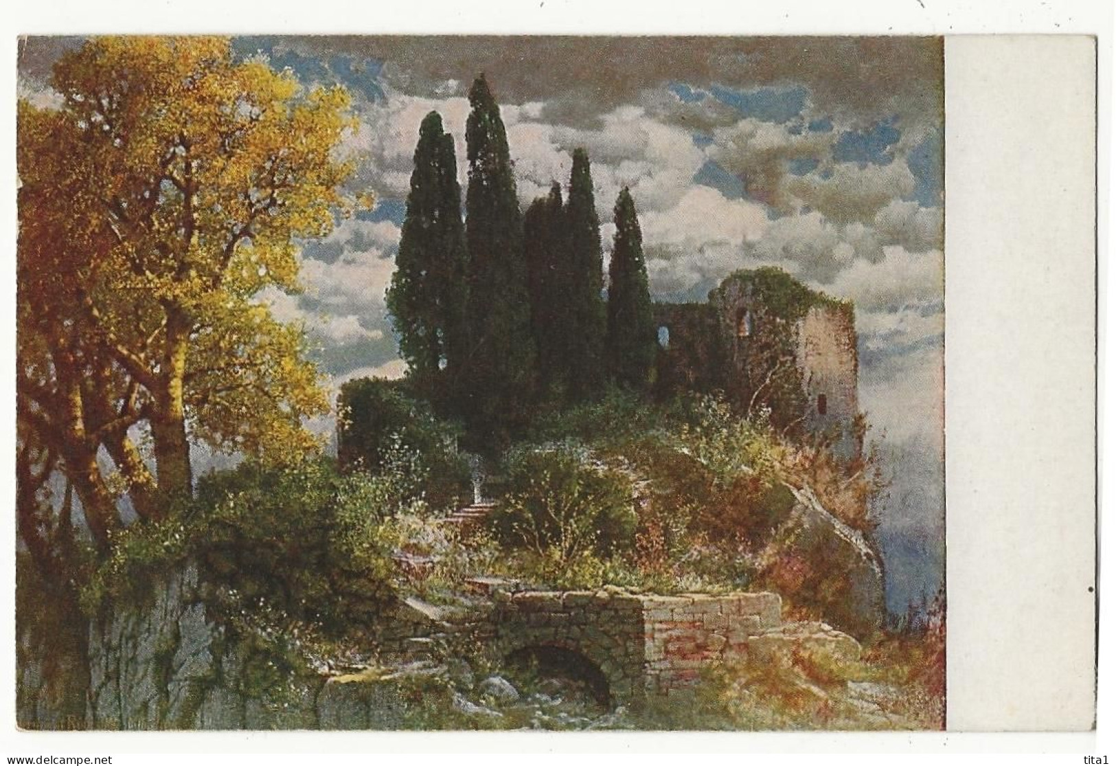 350 -  Burgruine - H. Rüdisühli - Paintings