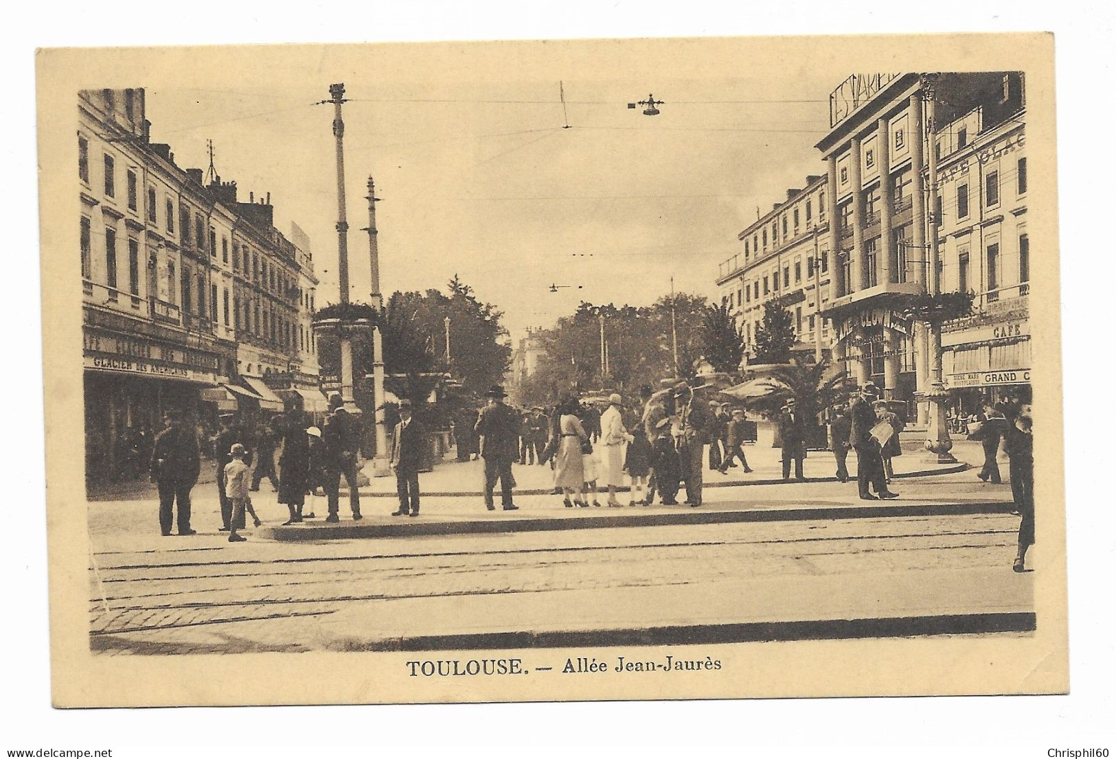 CPA Circulée En 1944 - TOULOUSE - Allée Jean-Jaurès - Animé - - Toulouse