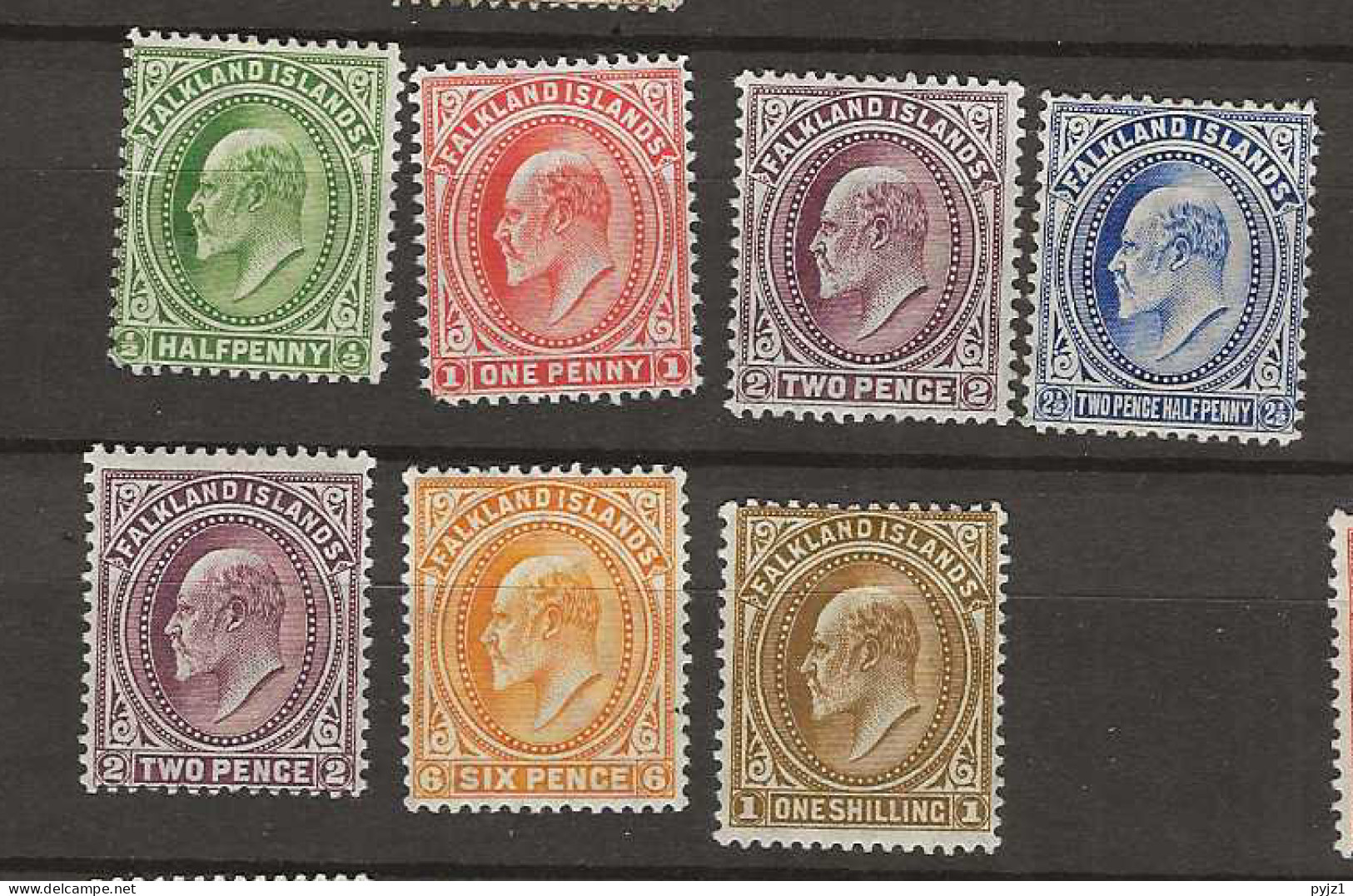 1904 MH Falkland Islands Mi 17-22 - Falkland Islands