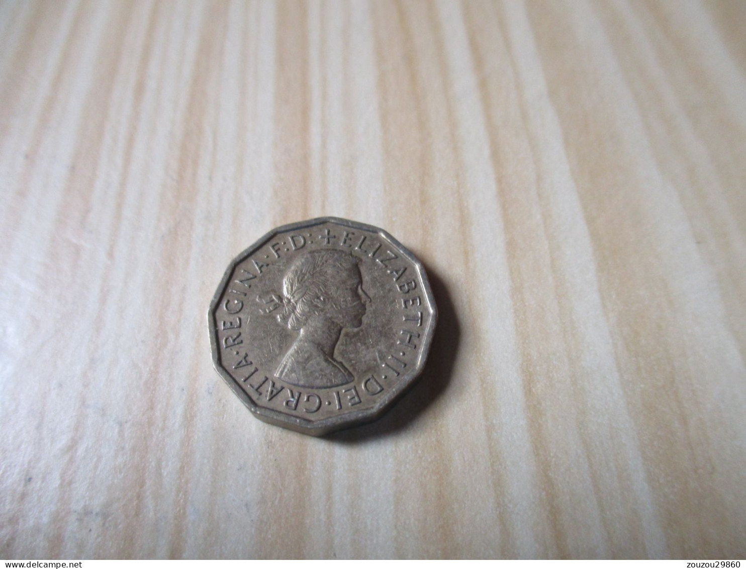 Grande-Bretagne - 3 Pence Elizabeth II 1960.N°417. - F. 3 Pence