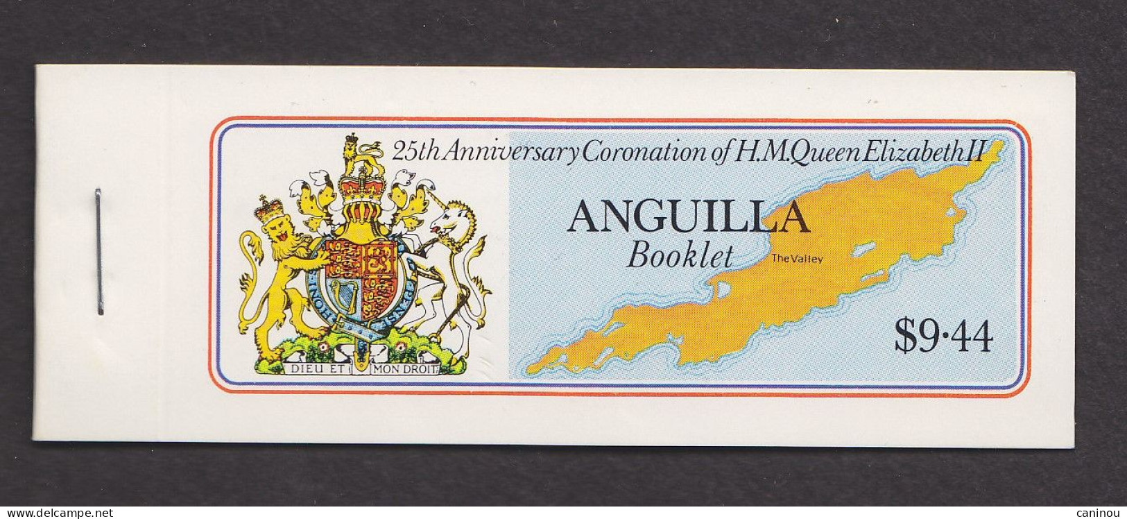 ANGUILLA CARNET  Y & T 282/285 ANNIVERSAIRE COURONNEMENT ELISABETH II 1978 NEUF - Anguilla (1968-...)