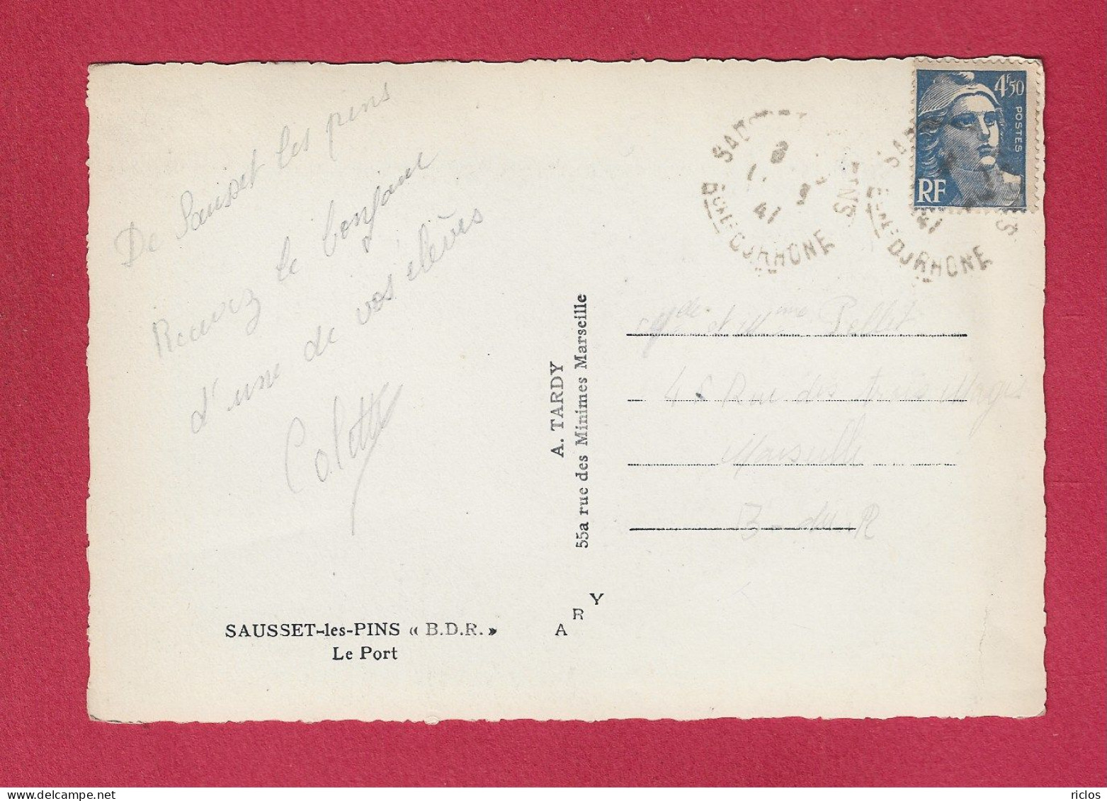 SAUSSET LES PINS - 13 - Le Port - 1947 - Other & Unclassified