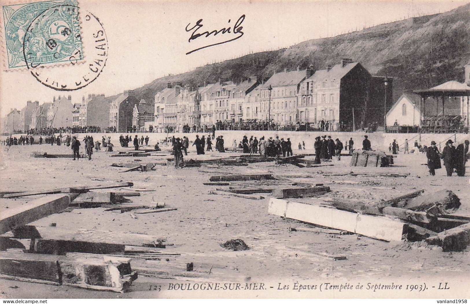 BOULOGNE Sur MER-3 Cartes Tempête De 1903 - Boulogne Sur Mer