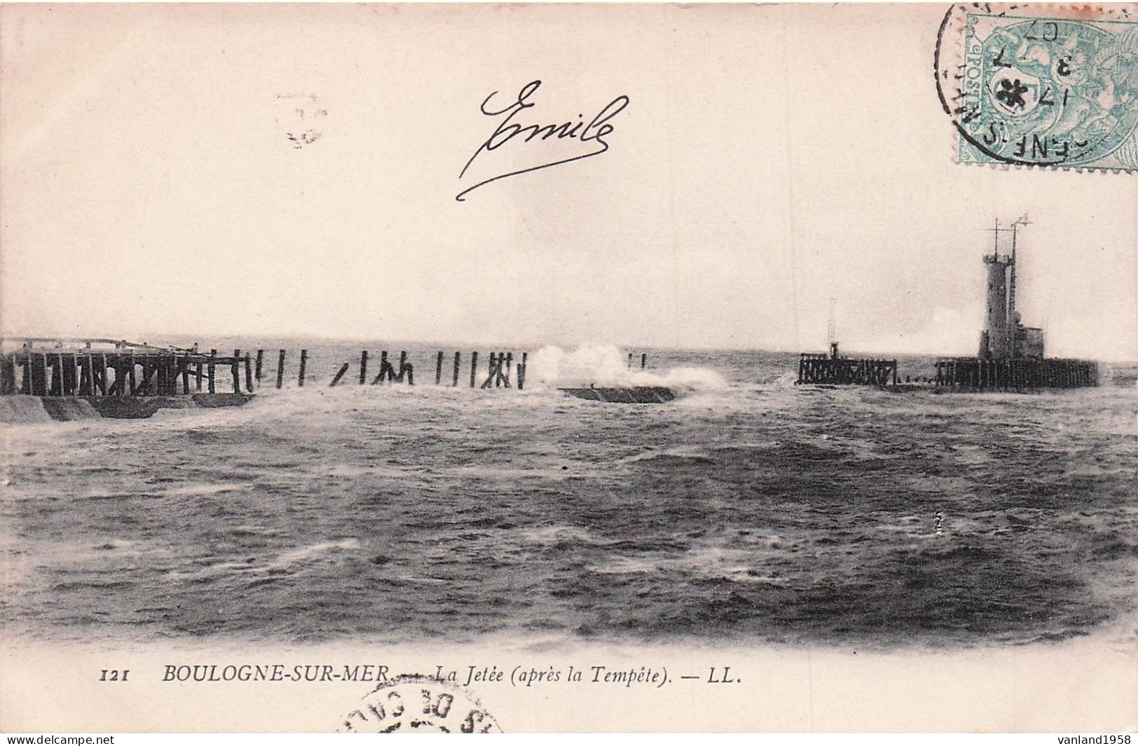 BOULOGNE Sur MER-3 Cartes Tempête De 1903 - Boulogne Sur Mer