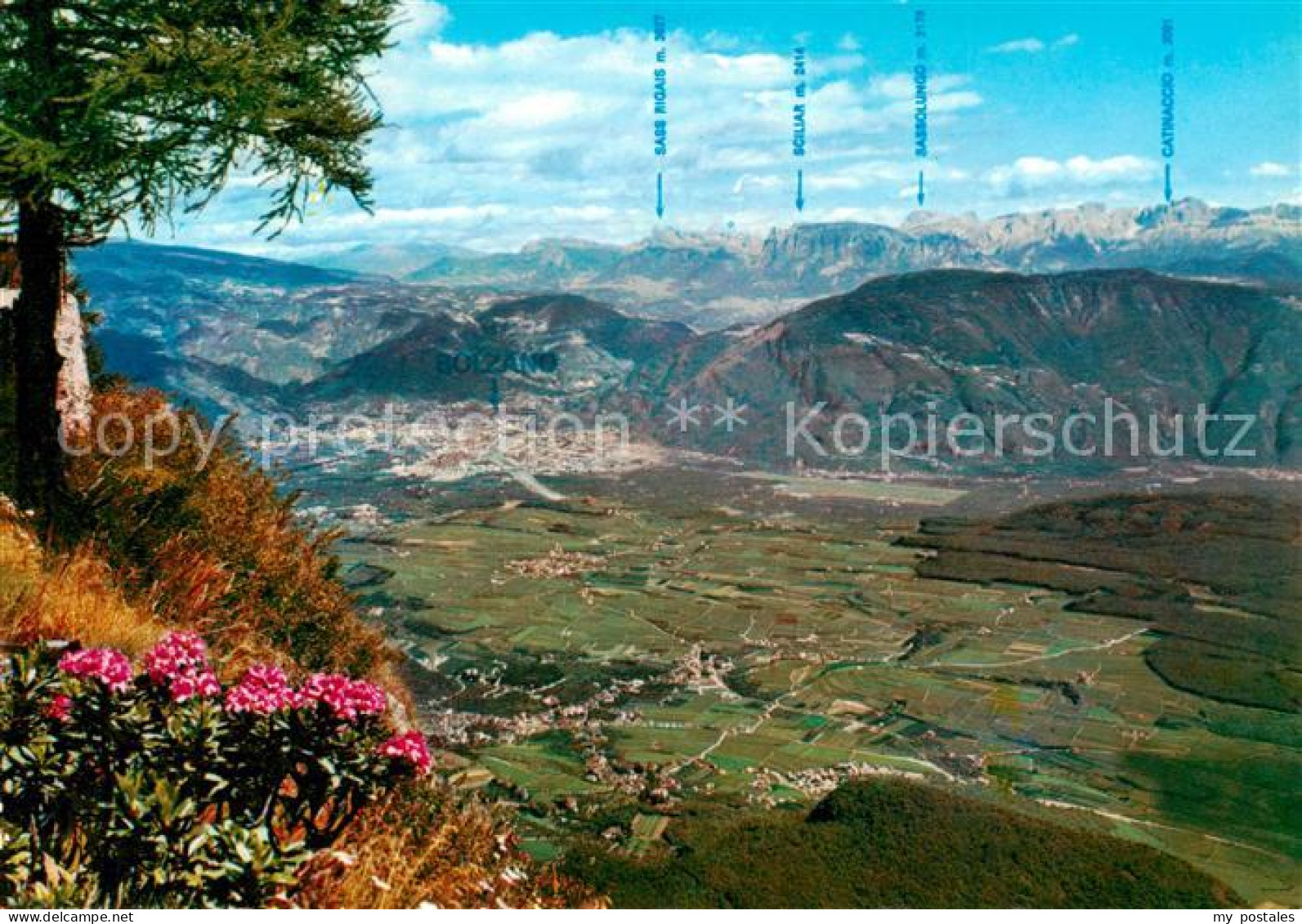 73791238 Bozen Suedtirol Panorama Blick Ins Etschtal Vom Monte Penegal Gesehen D - Otros & Sin Clasificación