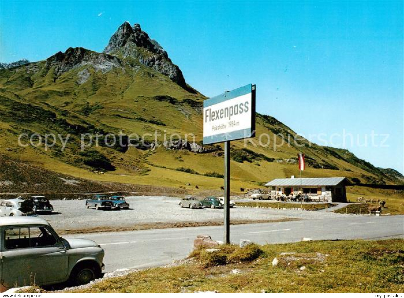 73791234 Flexenpass 1784m Arlberg AT Rasthaus Passhoehe  - Andere & Zonder Classificatie