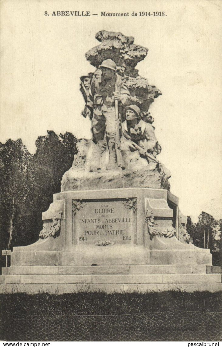 ABBEVILLE - MONUMENT DE 1914-1918 - Abbeville