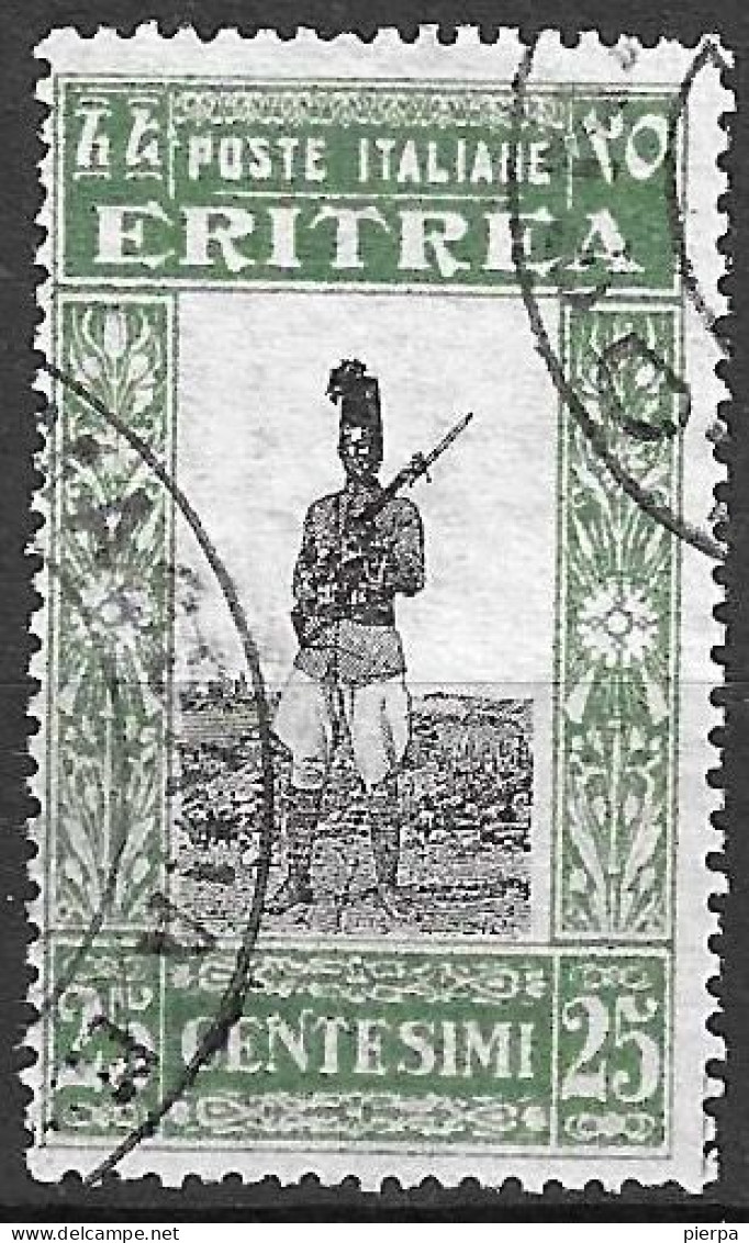 ERITREA - 1930 - ASCARO - C. 25 - USATO (YVERT 148 - MICHEL 157 - SS 158) - Eritrea