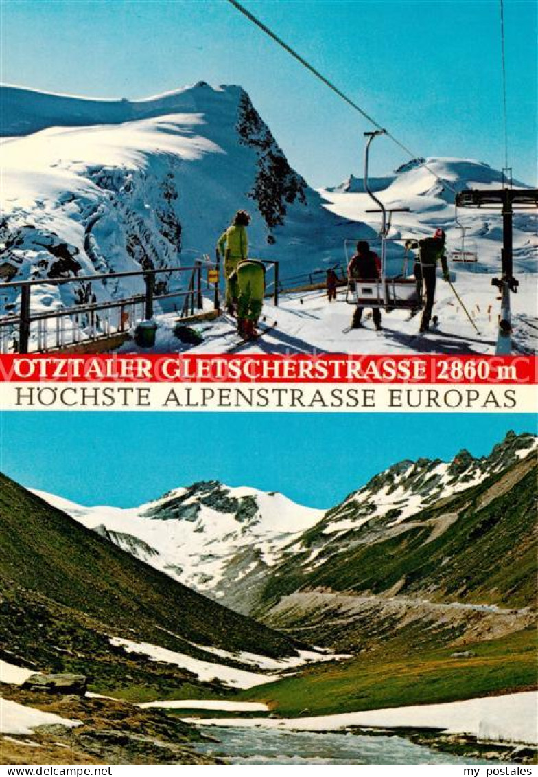 73791194 Rettenbachgletscher 2860m Soelden Oetztal AT Oetztaler Gletscherstrasse - Andere & Zonder Classificatie