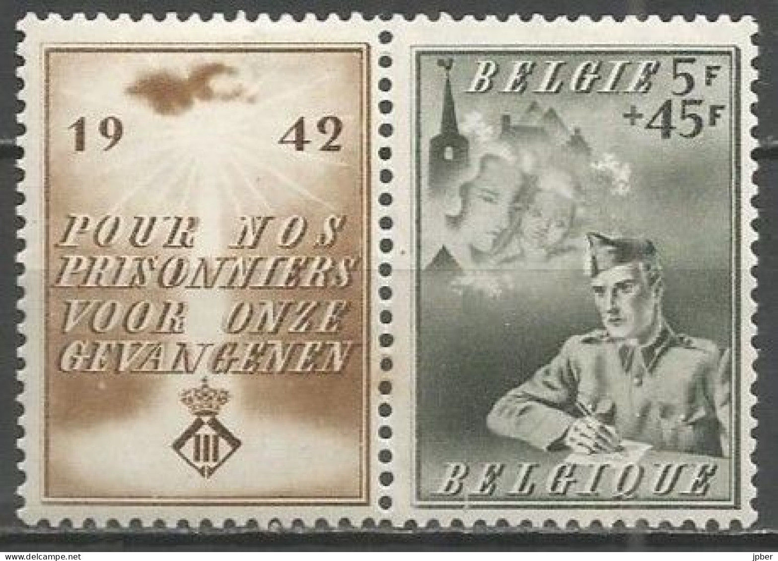 Belgique - Prisonniers De Guerre N°602* - Unused Stamps
