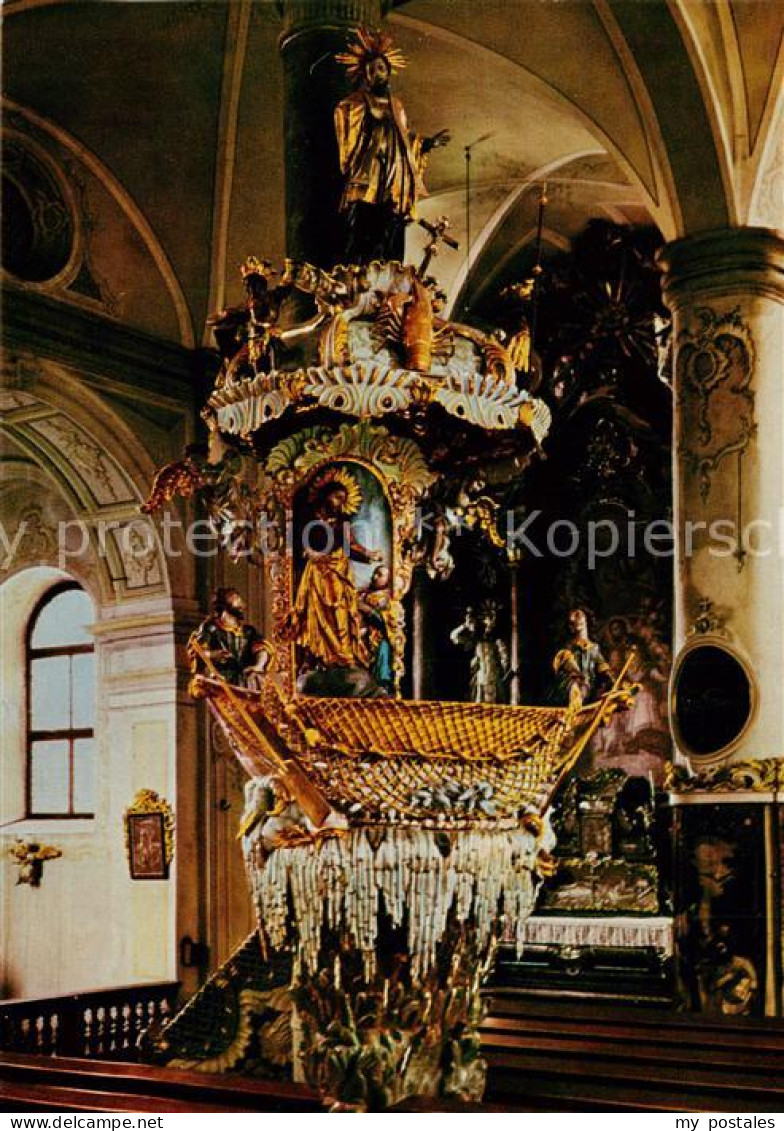 73791166 Traunkirchen AT Inneres Der Wallfahrtskirche Fischerkanzel  - Otros & Sin Clasificación