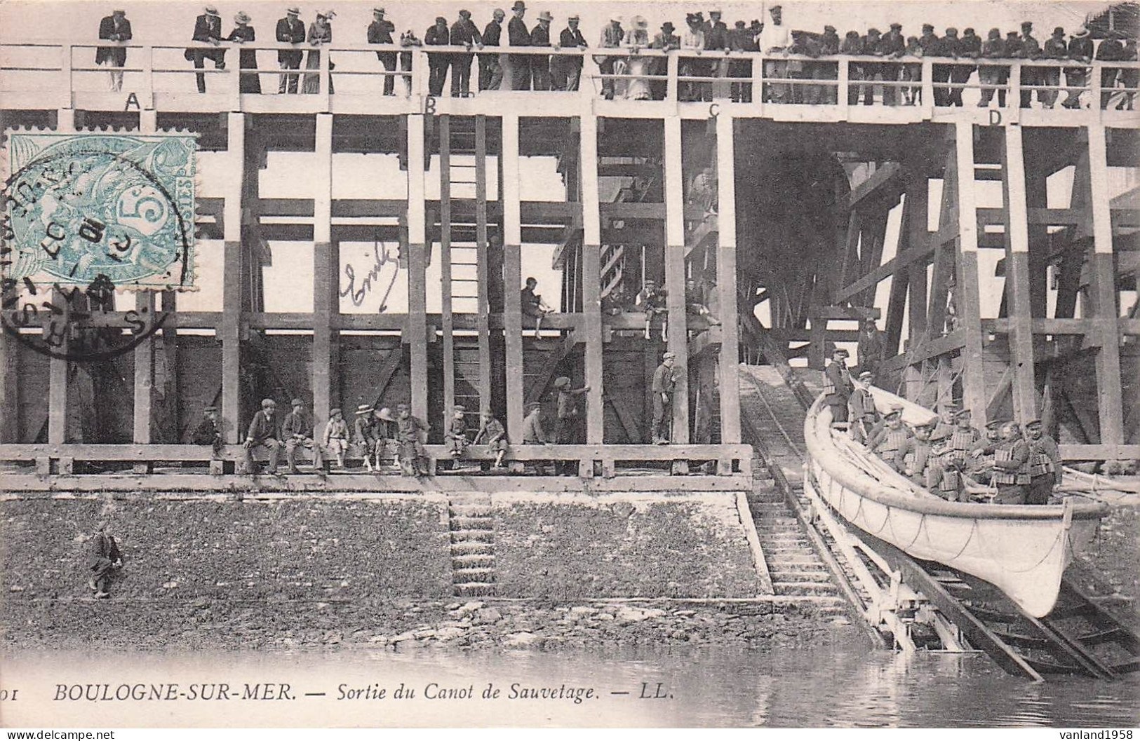 BOULOGNE Sur MER-sortie Du Canot De Sauvetage - Boulogne Sur Mer