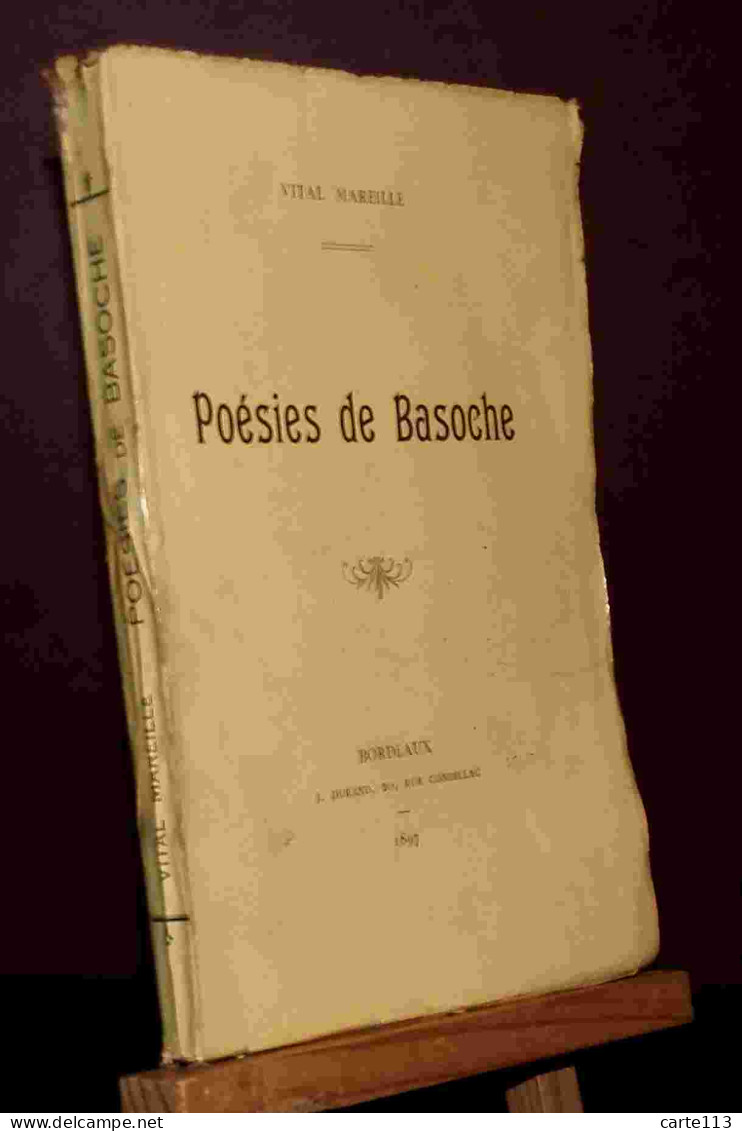 VITAL MAREILLE  - POESIES DE BASOCHE - 1801-1900