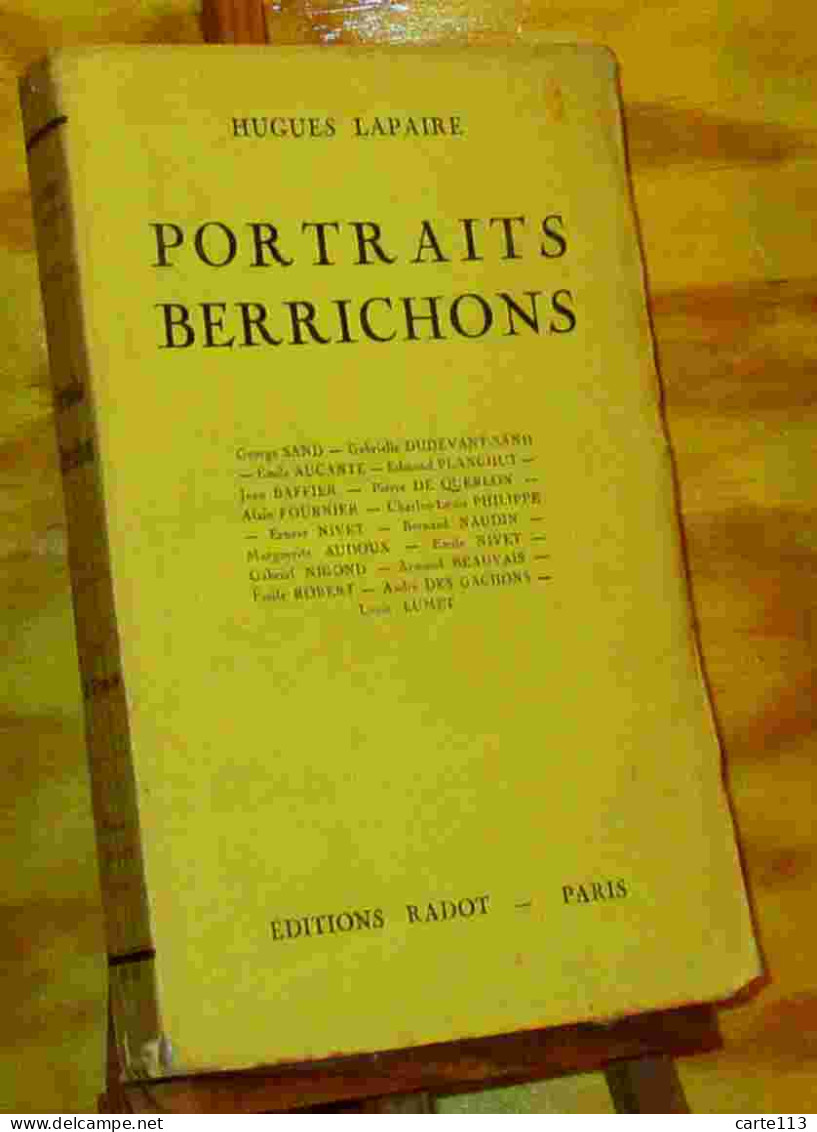 LAPAIRE Hugues - PORTRAITS BERRICHONS - 1901-1940